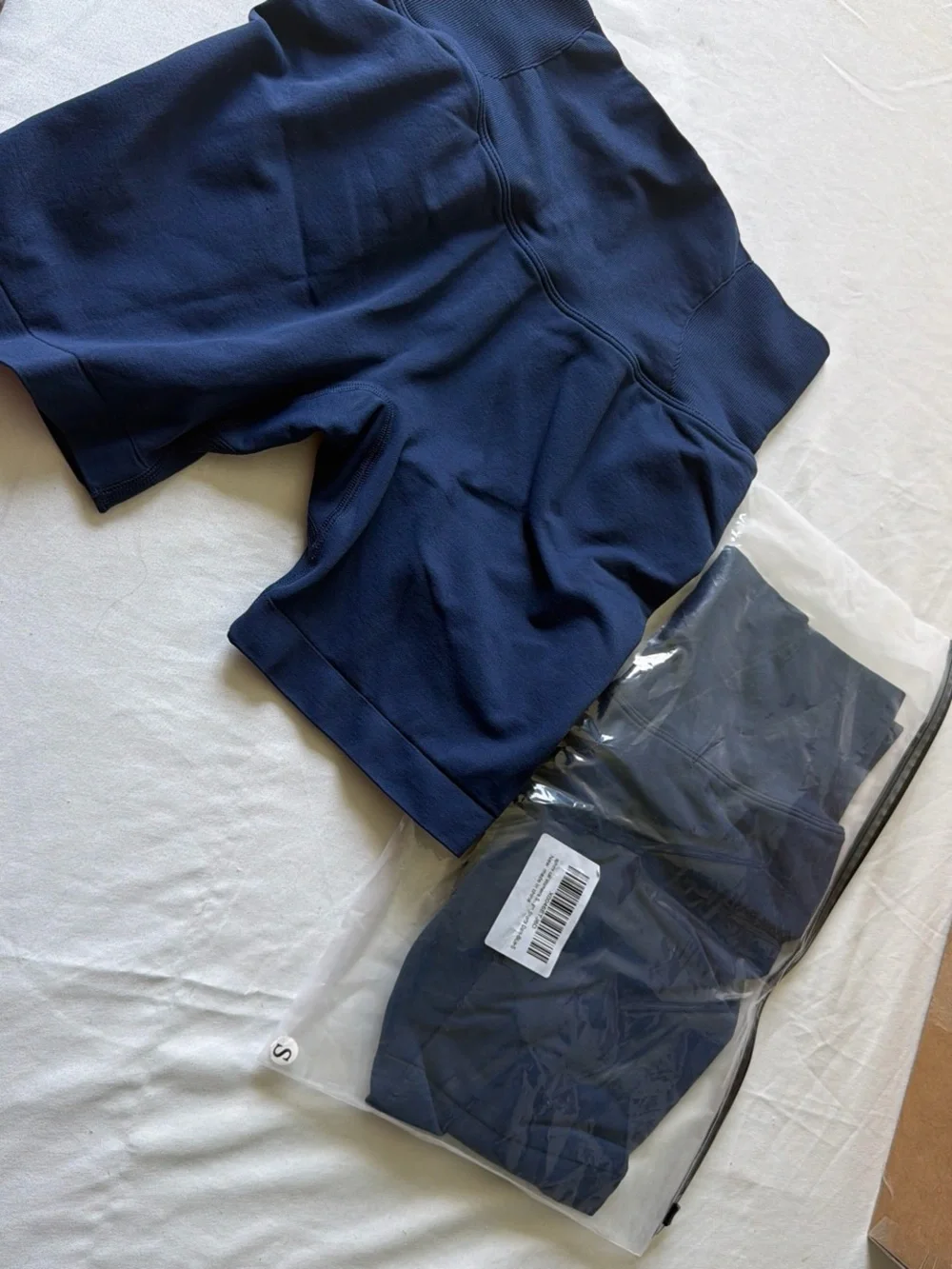 Pack two High-Waist Navy Women’s Performance Bike Shorts